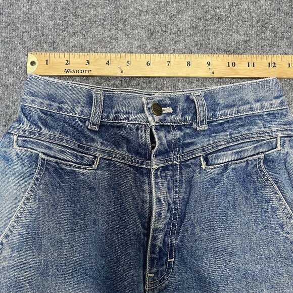 Bonjour Womens High-Waisted Vintage 80's Blue Jeans Size 9 - Picture 5 of 10